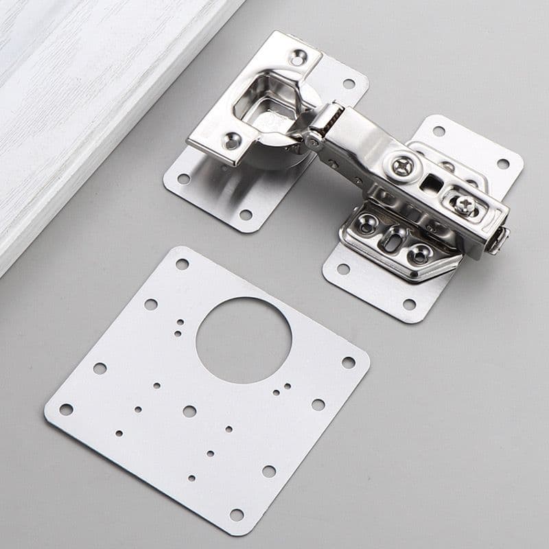 Kit 2/6/4/8/10 Placa de reparo universal para fixação de dobradiças de portas de armários