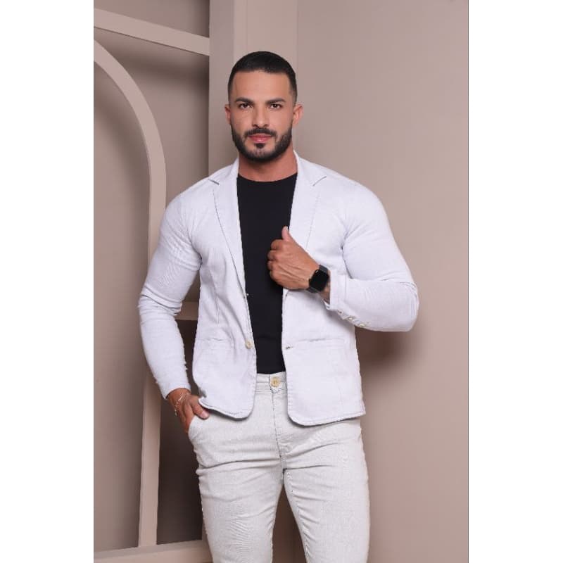 blazer slim corte italiano sarja acetinado