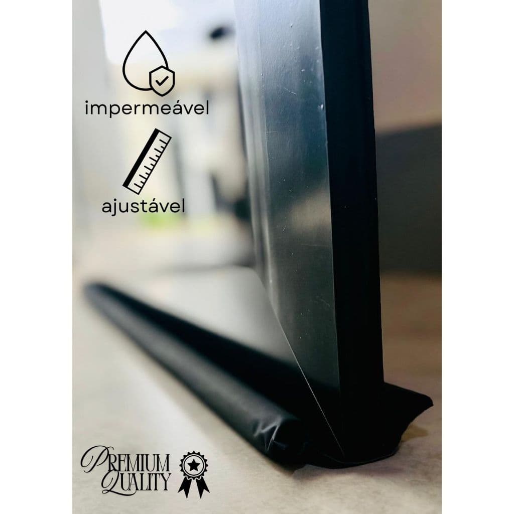 Protetor de Porta 100cm (1m) Rolinho Ajustável Batente Protetor Impermeável Dupla Proteção
