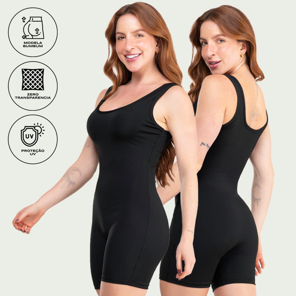 Macaquinho Fitness Básico Feminino Academia