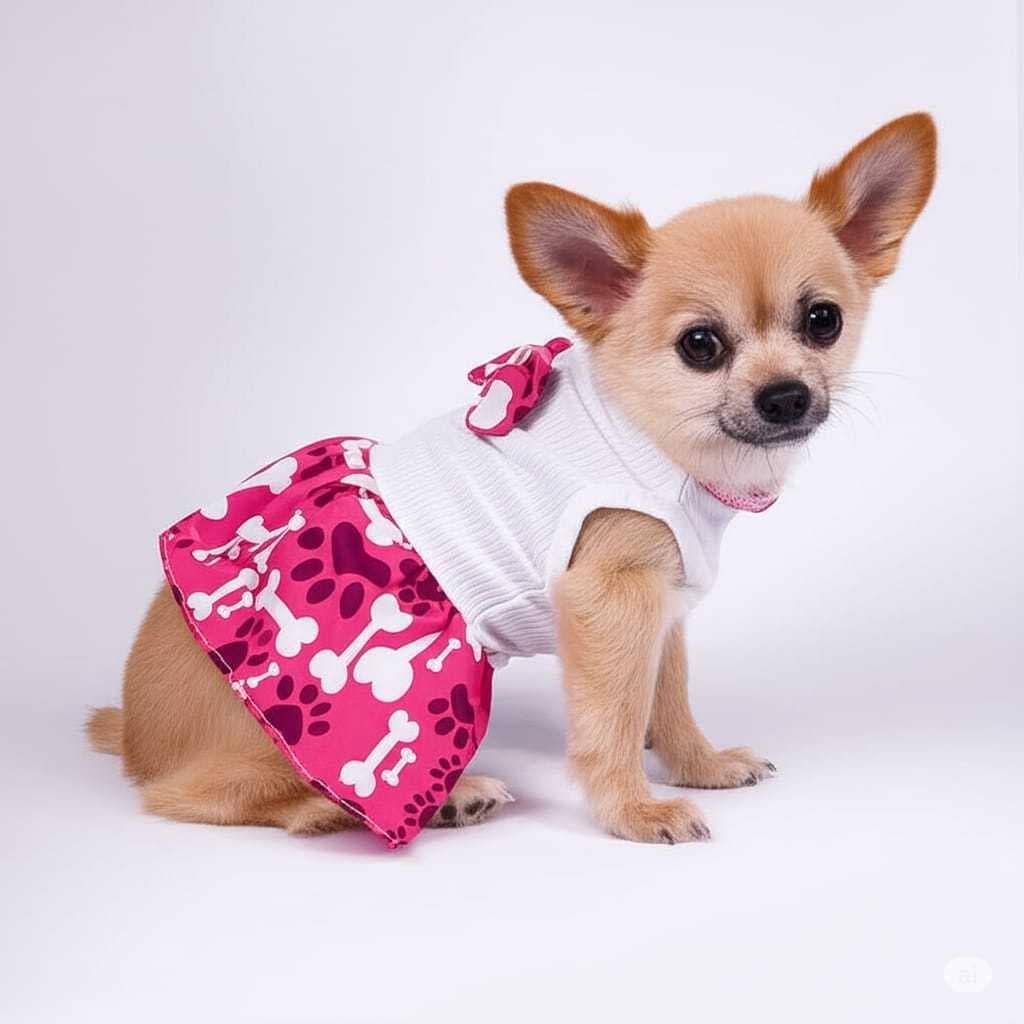Roupa PetVestido pra Cachorro Estampada – Conforto e Estilo para Seu AUmigo! 🐾