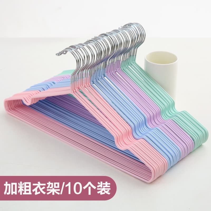 Cabides Roupas Metal EmborrachadoKIT 10 20 30 Peças Slim