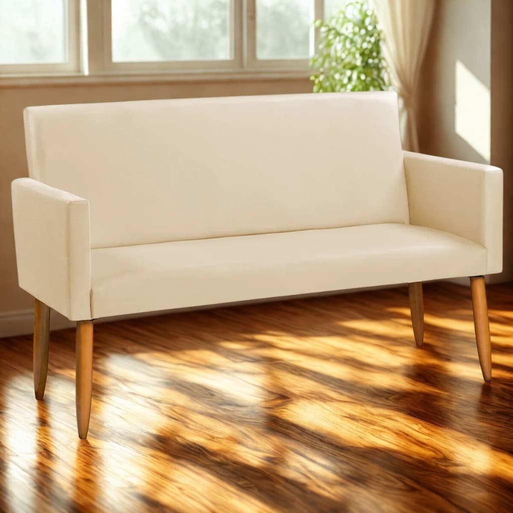 Namoradeira Nina Dois Lugares Bege Suporta até 200kg