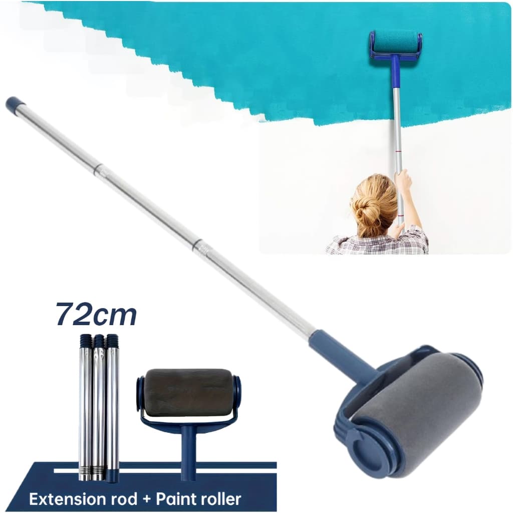 Rolo de Pintura Mágico com Reservatório 500ml Antirrespingos + 72 cm Cabo