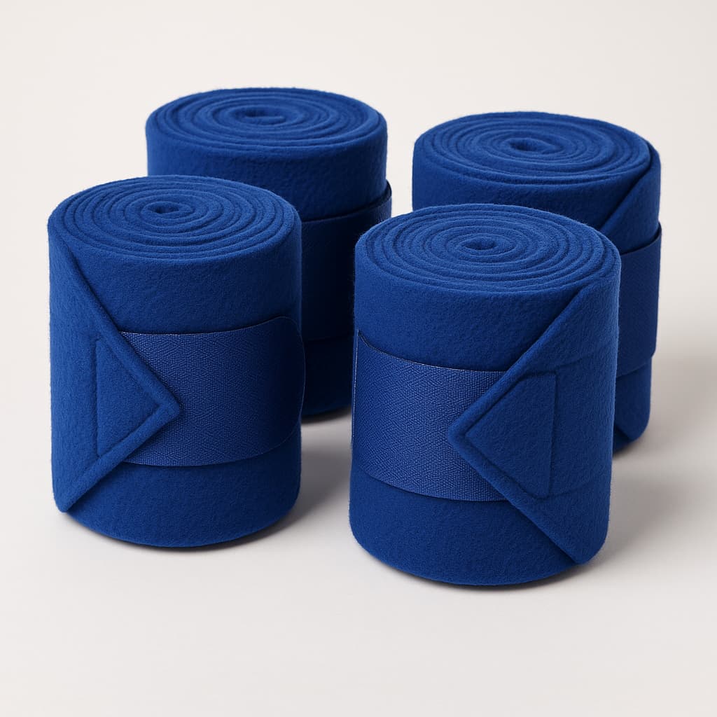 Liga de Proteção e Descanso Azul Faixa para Cavalo - PROTEÇÃO PREMIUM - Segurança Conforto Qualidade