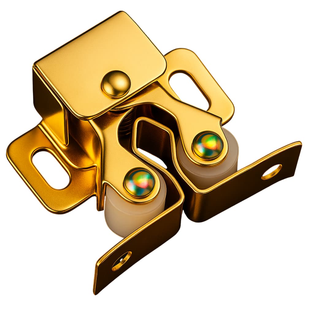 Fecho Trinco Rolete Reforçado Aço  Ferragens Para Porta Armario E Moveis