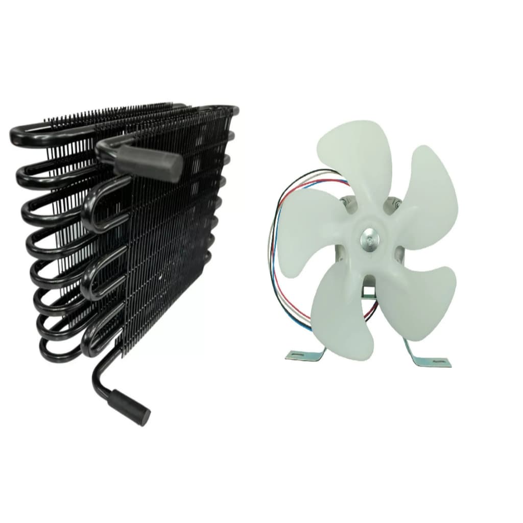 Condensador Freezer Motor 1/4 Hp Arame 3x8 + Micro Motor