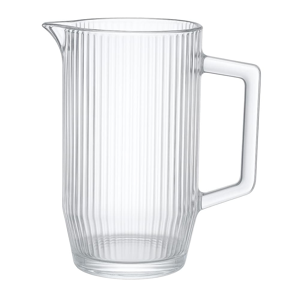 Jarra De Vidro Graffiato Canelada 1,2L P/ Suco Água Bebidas 