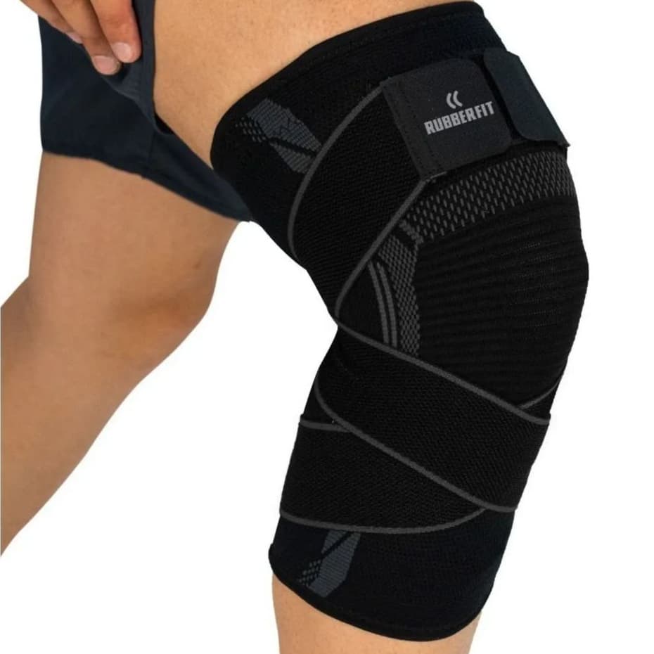 Joelheira De Compressão Elástica Para Esportes Premium Ortopédica
