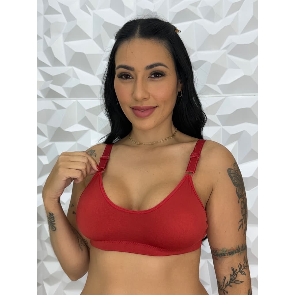 Sutiãs Reforçados Sem Bojo Conforto Alças Reforçadas e Ajustáveis