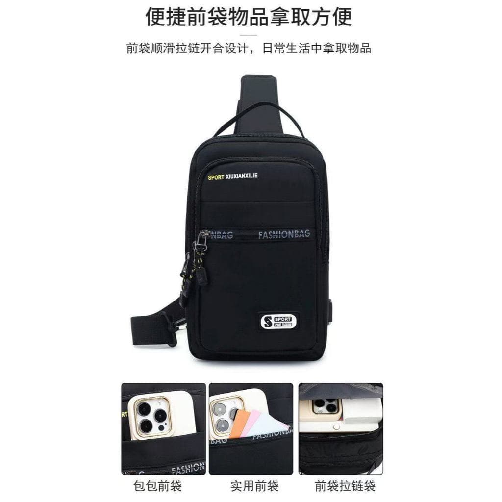 Bolsa masculina de uso transversal Bolsa de ombro multifuncional de grande capacidadeVARIAVEÍS MODELOS DE MOCHILAS PARA