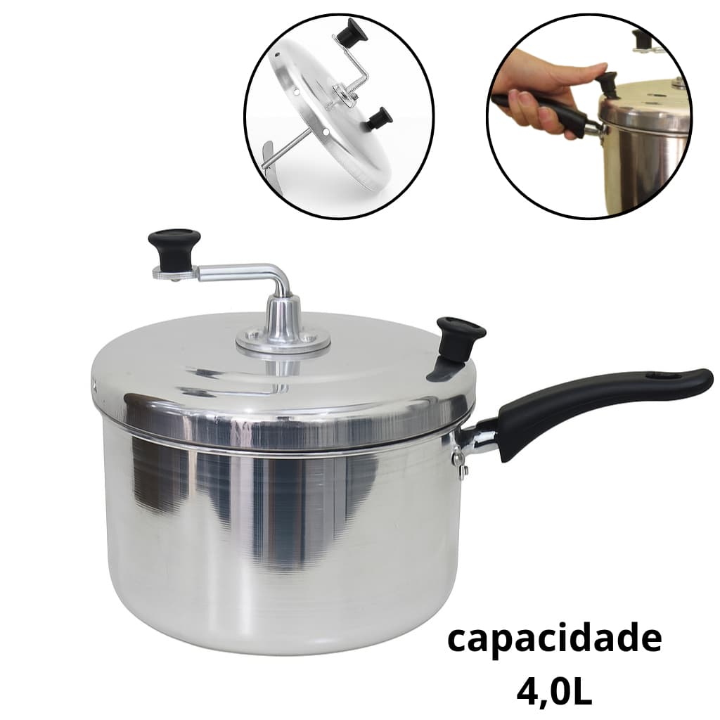 pipoqueira aluminio panela de pipoca n 20