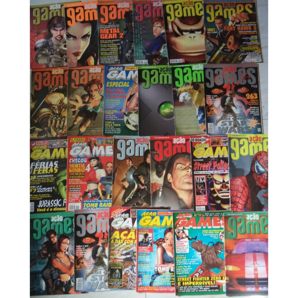 Revistas Ação Games Complete sua Coleção Antigas Retro Nostalgia Videogame Vários Números