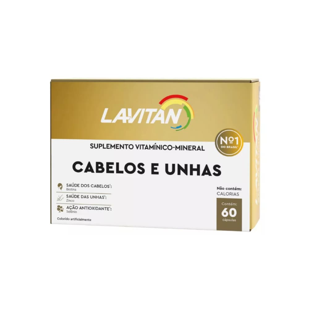 Lavitan Cabelos E Unhas 60 Capsulas