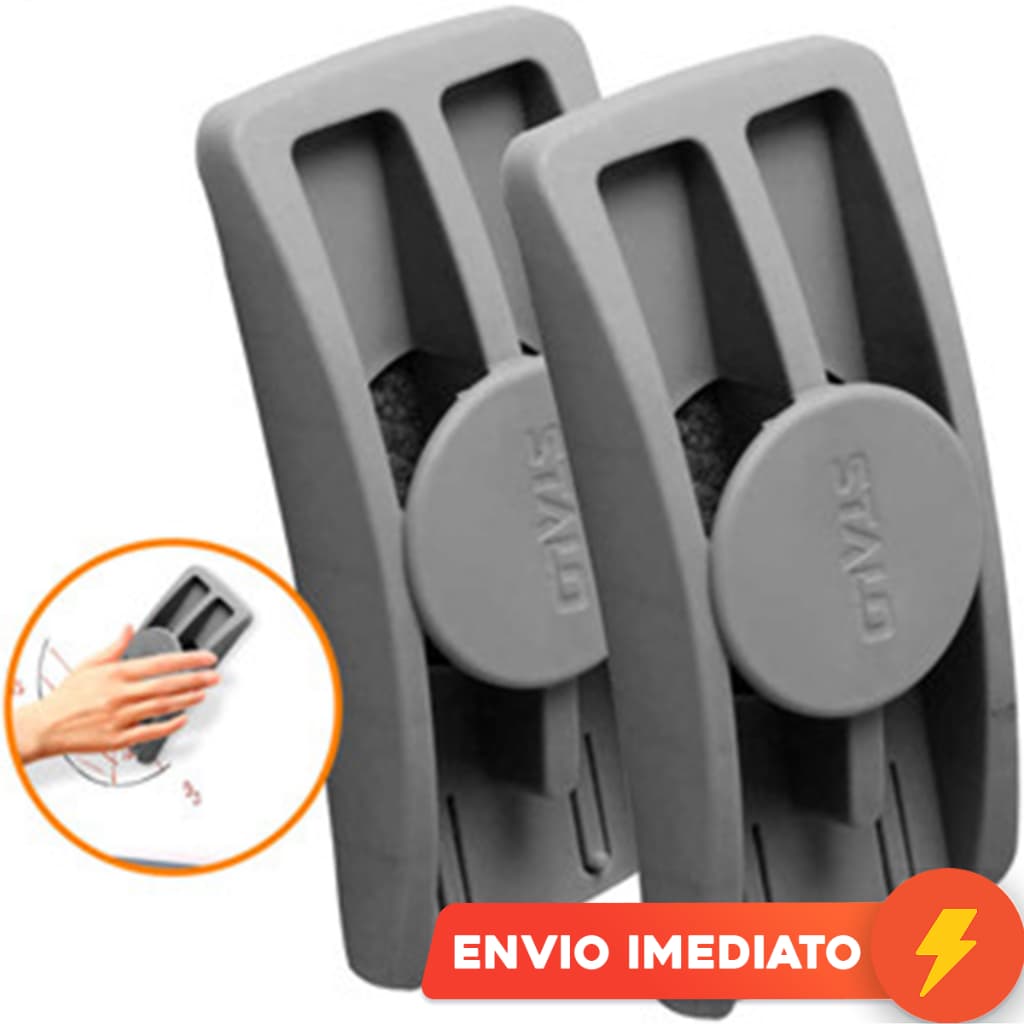Kit 2 Apagador para Quadro Branco / Lousa Branca com Suporte para Canetas
