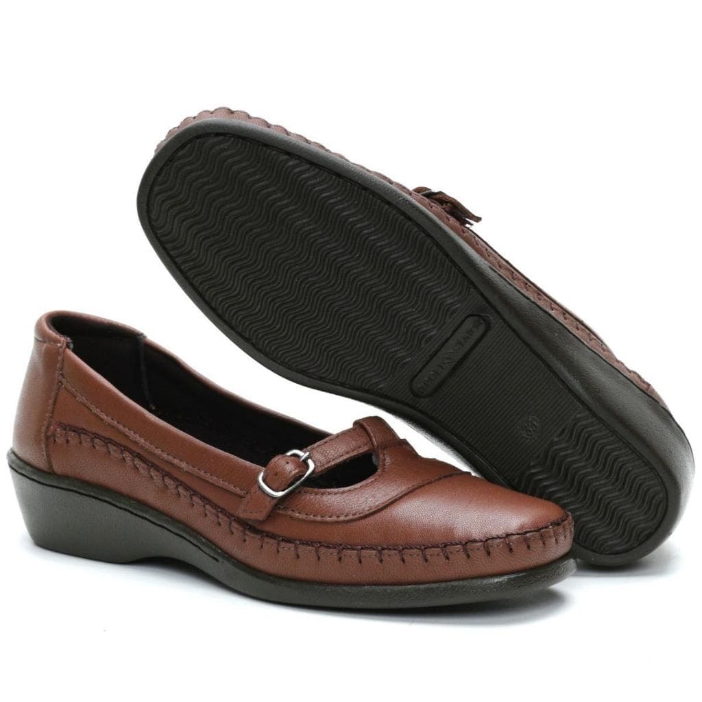 Sapatilha Moleka  Feminina Mocassim Ultra Confort Couro Legitimo  Muito Leve