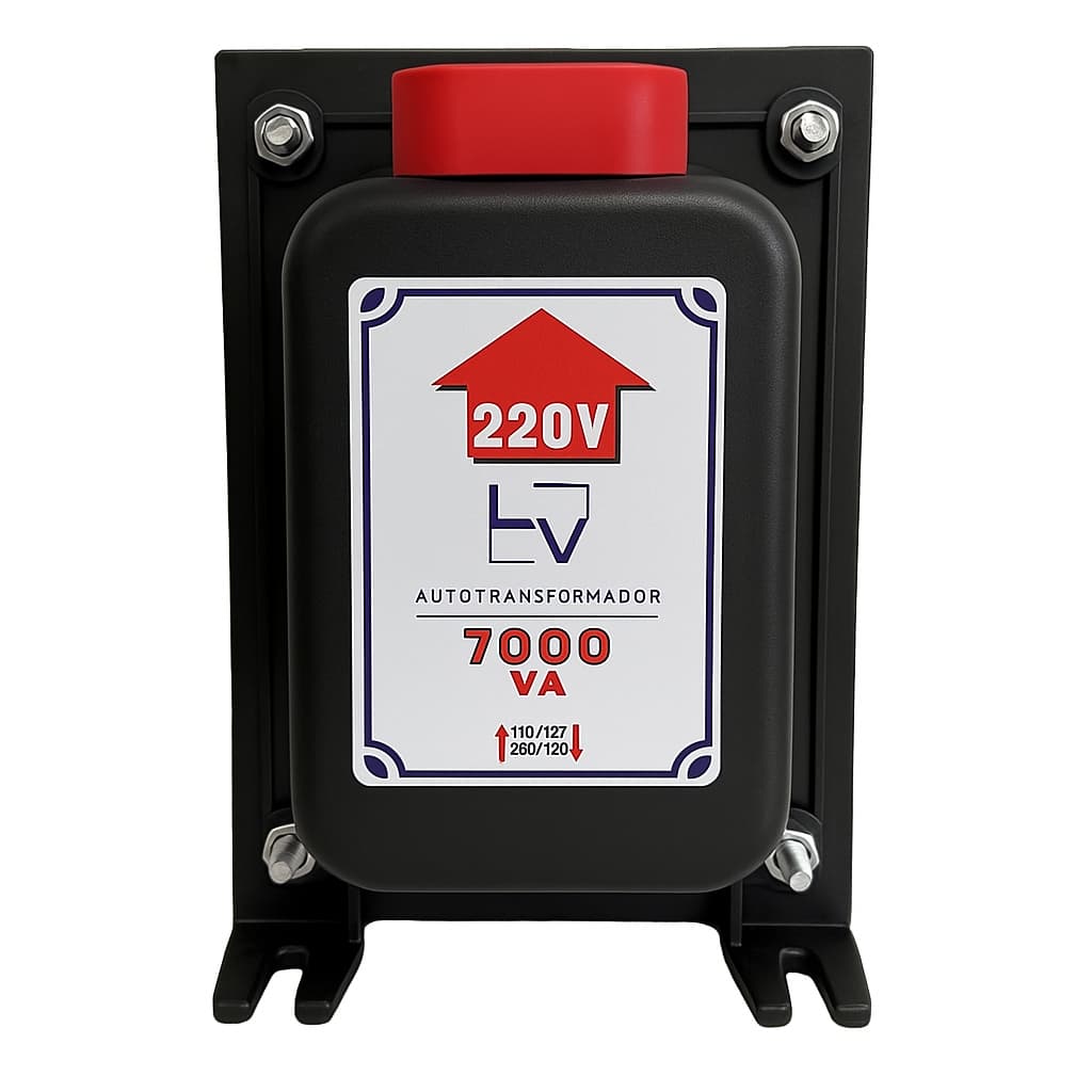 Auto Transformador 7000VA 110 para 220V Bivolt Tomadas 20A Conversor de Energia
