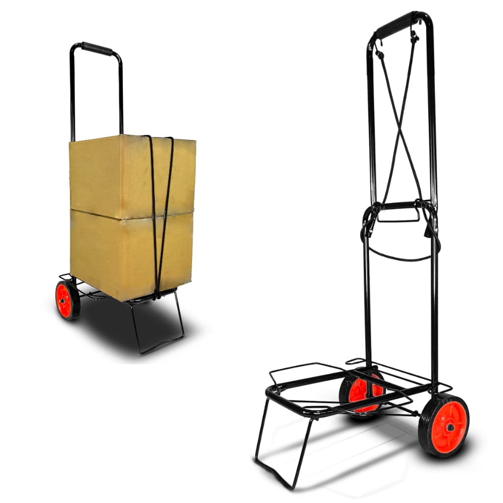 Carrinho Carga Dobrável Portátil Multiuso Capacidade 60 kg