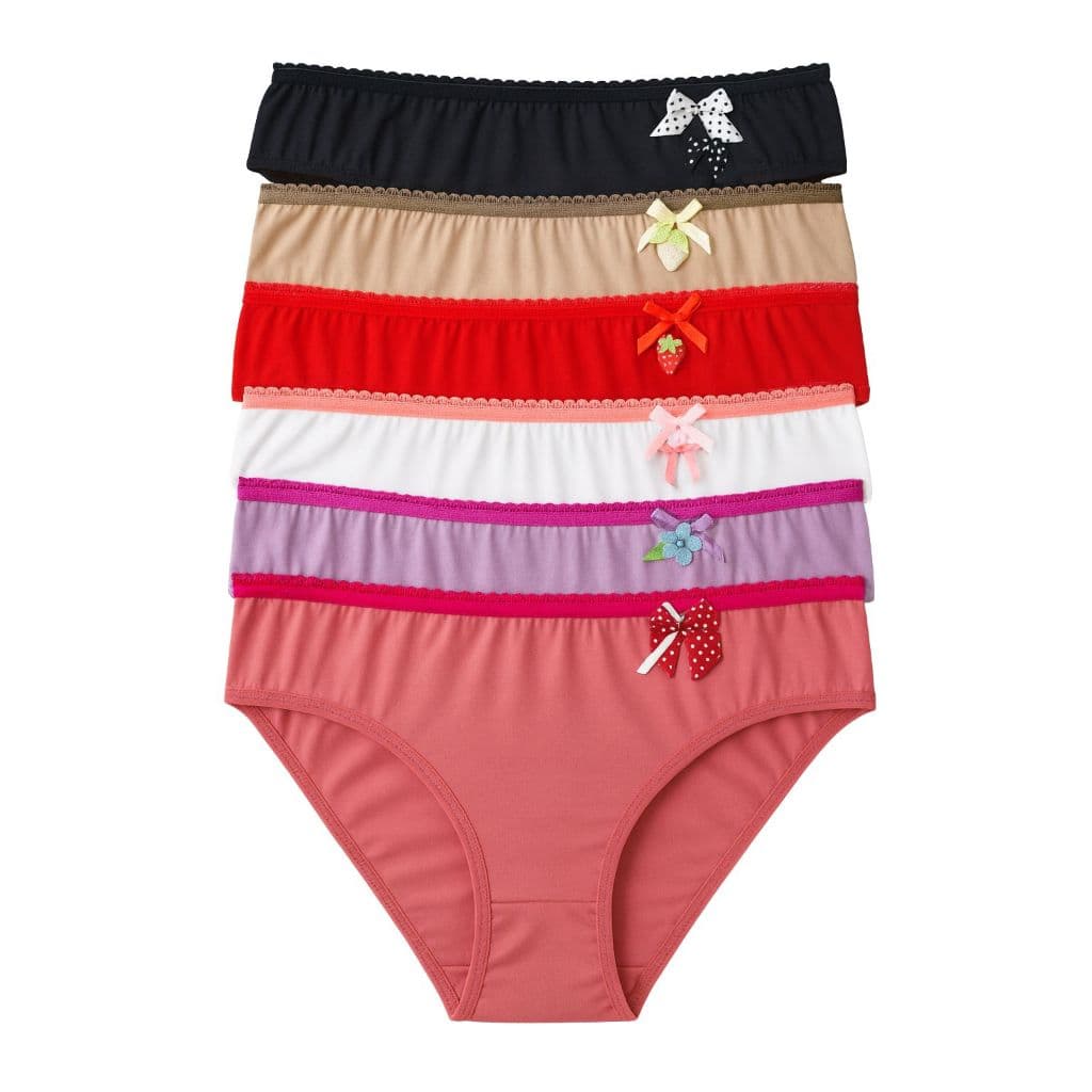 Kit Calcinha Infantil Juvenil Forro 100% Algodão De Menina Criança