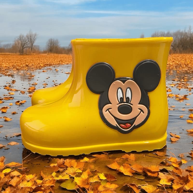 GALOCHA INFANTIL MINNIE MICKEY BABY BOTA BEBE PARA CHUVA IMPERMEAVEL REF.11