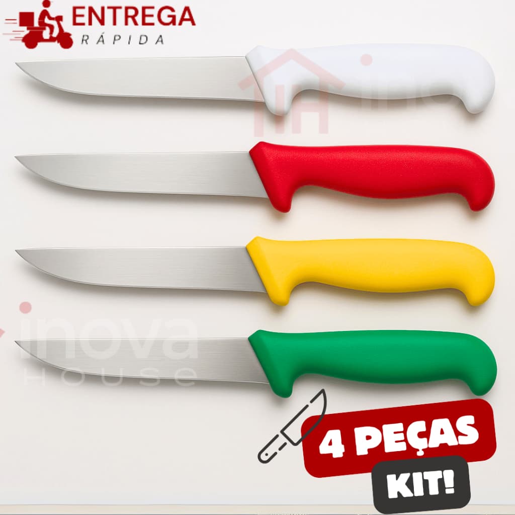 Faca Profissional para Desossar 6" de Açougueiro Facas Aço Inox Utensílios Para Cozinha