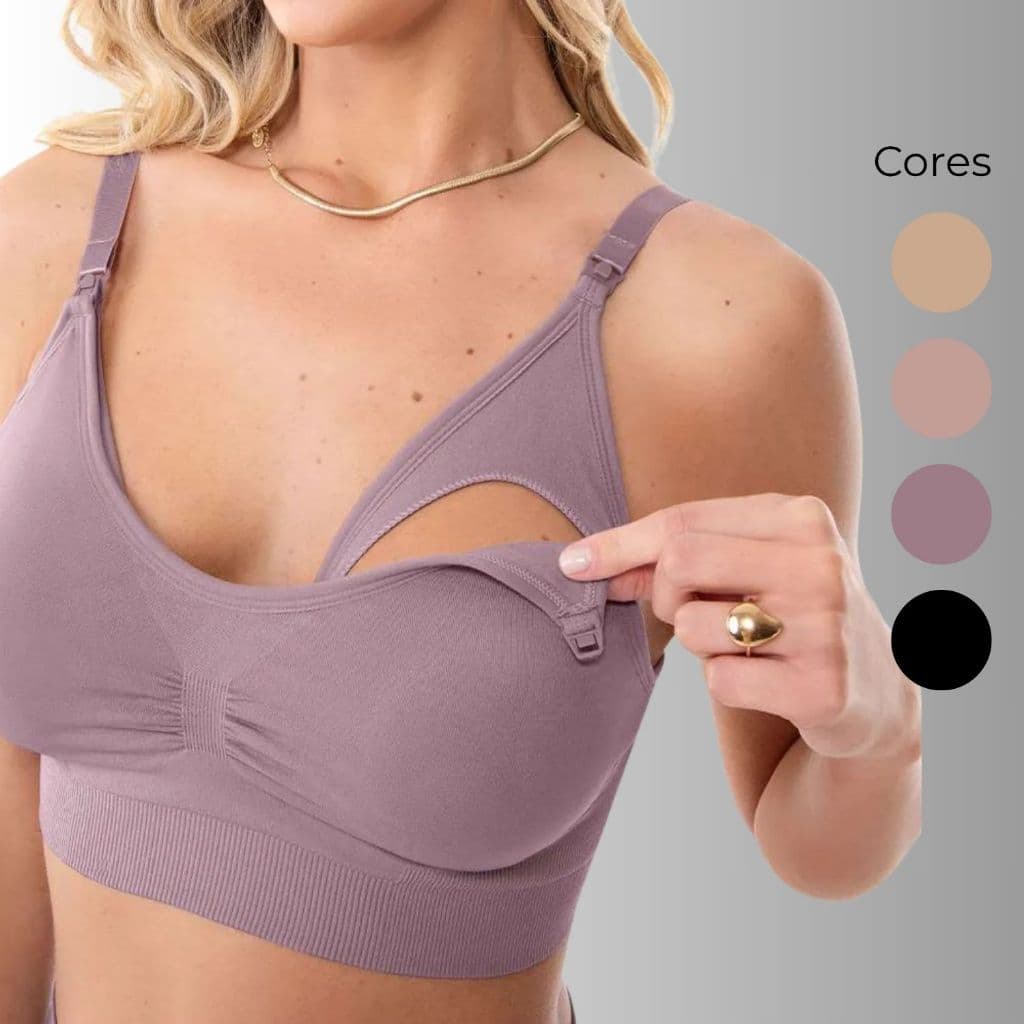 Sutiã Amamentação Zee Rucci Bojo Removível Sem Costura Super Confortável