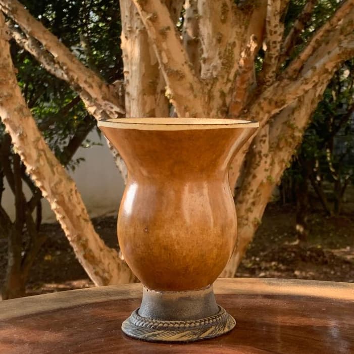 [PROMO LANÇAMENTO] Cuia de Chimarrão Porongo Natural Polido