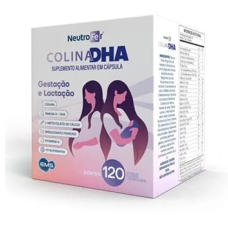 NEUTROFER COLINA DHA C/120 CAPS + 24 CAPS GRÁTIS  EMS