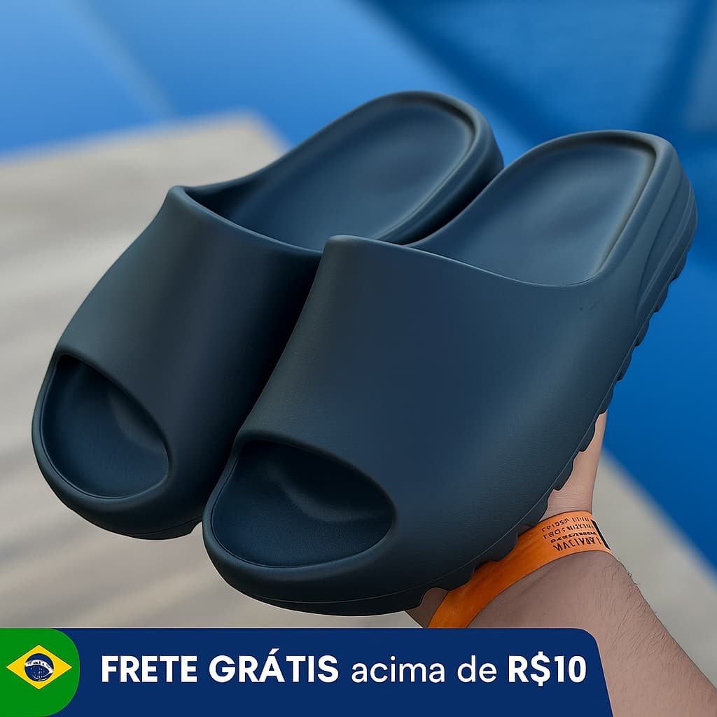 Slide Anatômico Confortável Tendência Unissex EVA Palmilha Macia