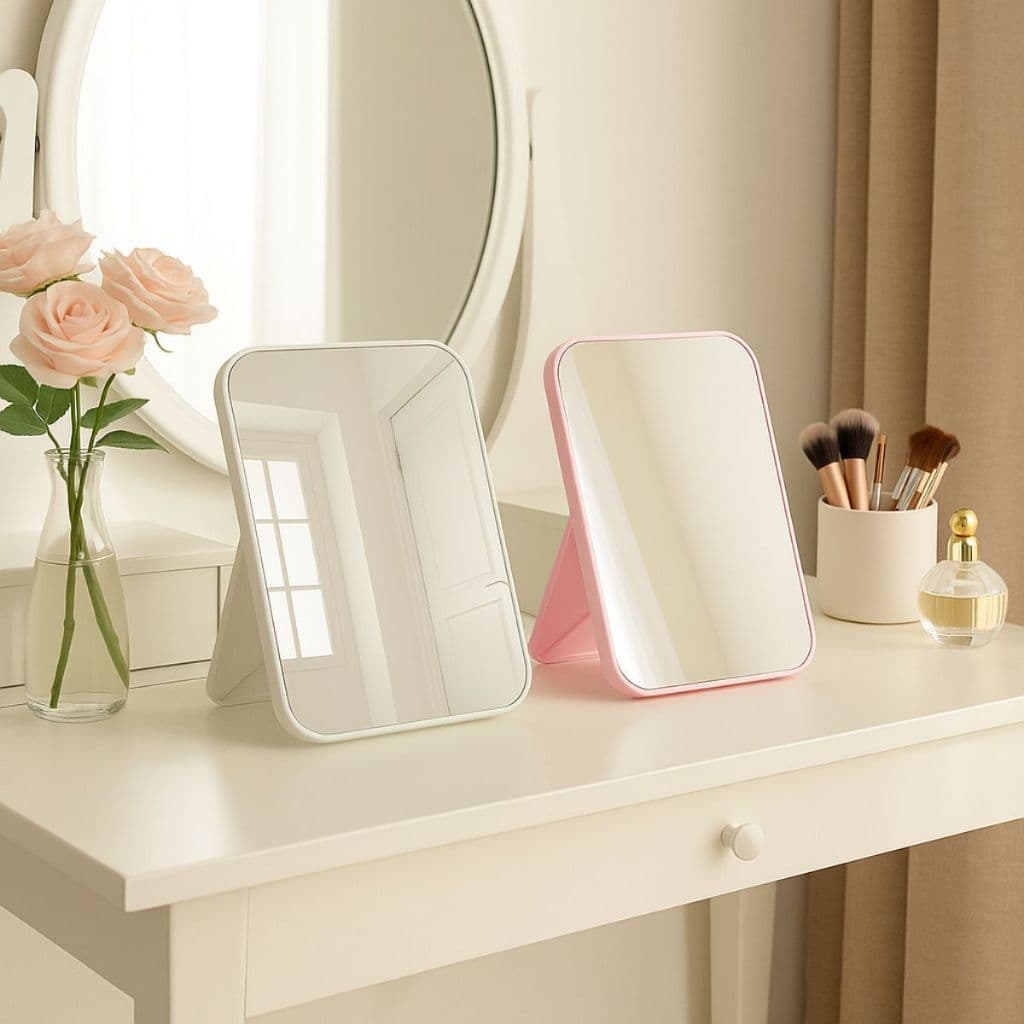 Espelho de Mesa Maquiagem Penteadeira 20x14CM