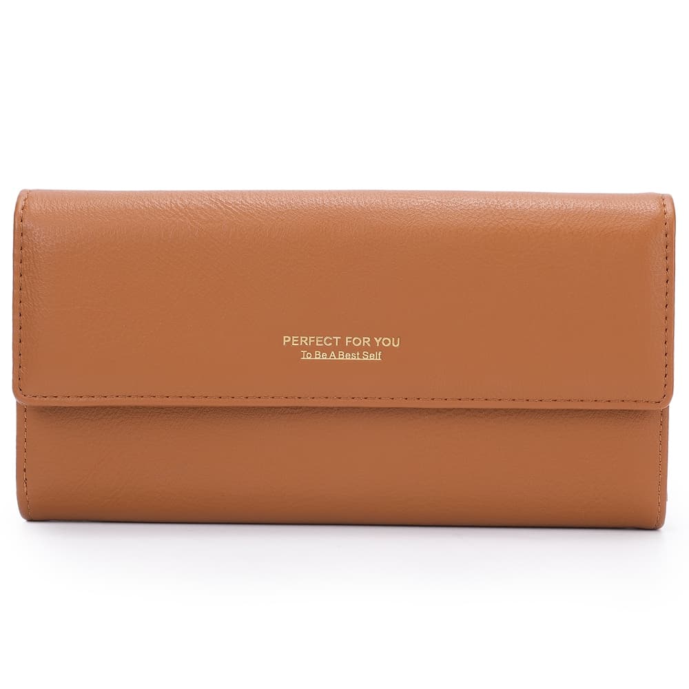 Carteira Feminina Perfect For You Reforçada Porta Cartão Marrom