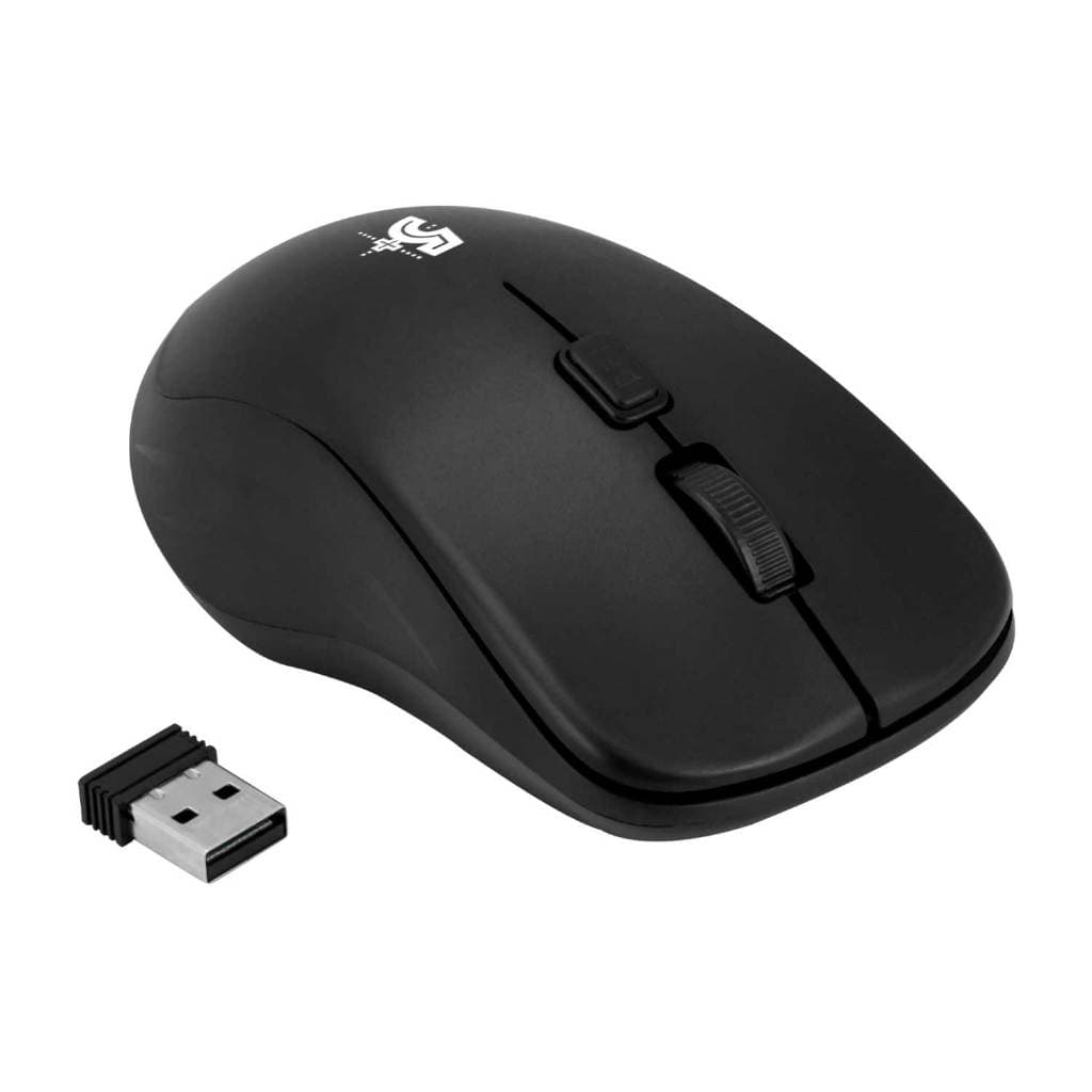 Mouse sem fio Profissional Original 5+ Wireless de Alta Frequencia com 2.4 Ghz - Office Pro Preto