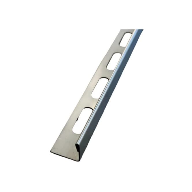 Perfil Filete L soleira Piso Escovado Transição Inox 304 - 1 Metro