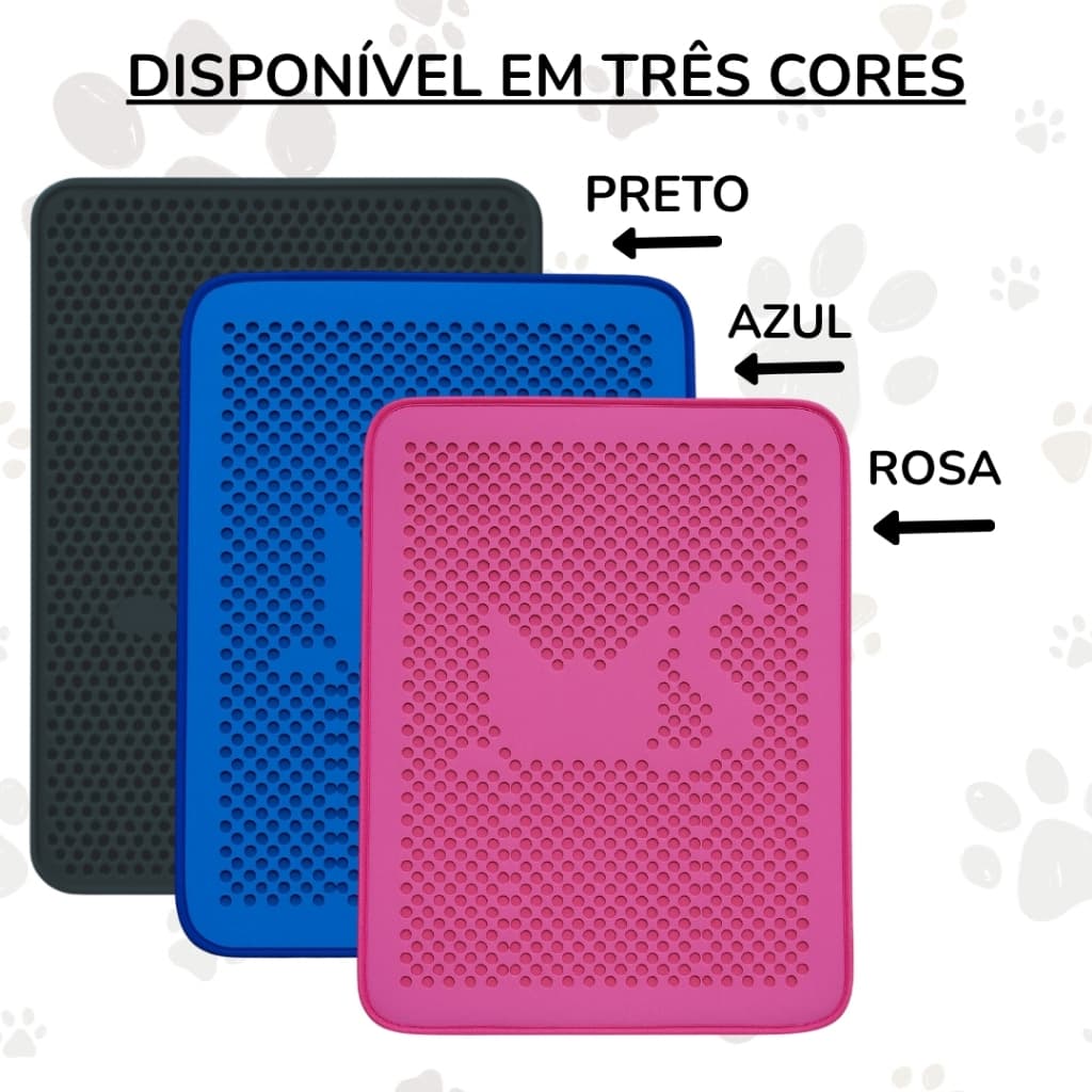 Tapete Higiênico Coletor De Areia Para Gatos Anti Sujeira Coletor De Areia Dupla Camada