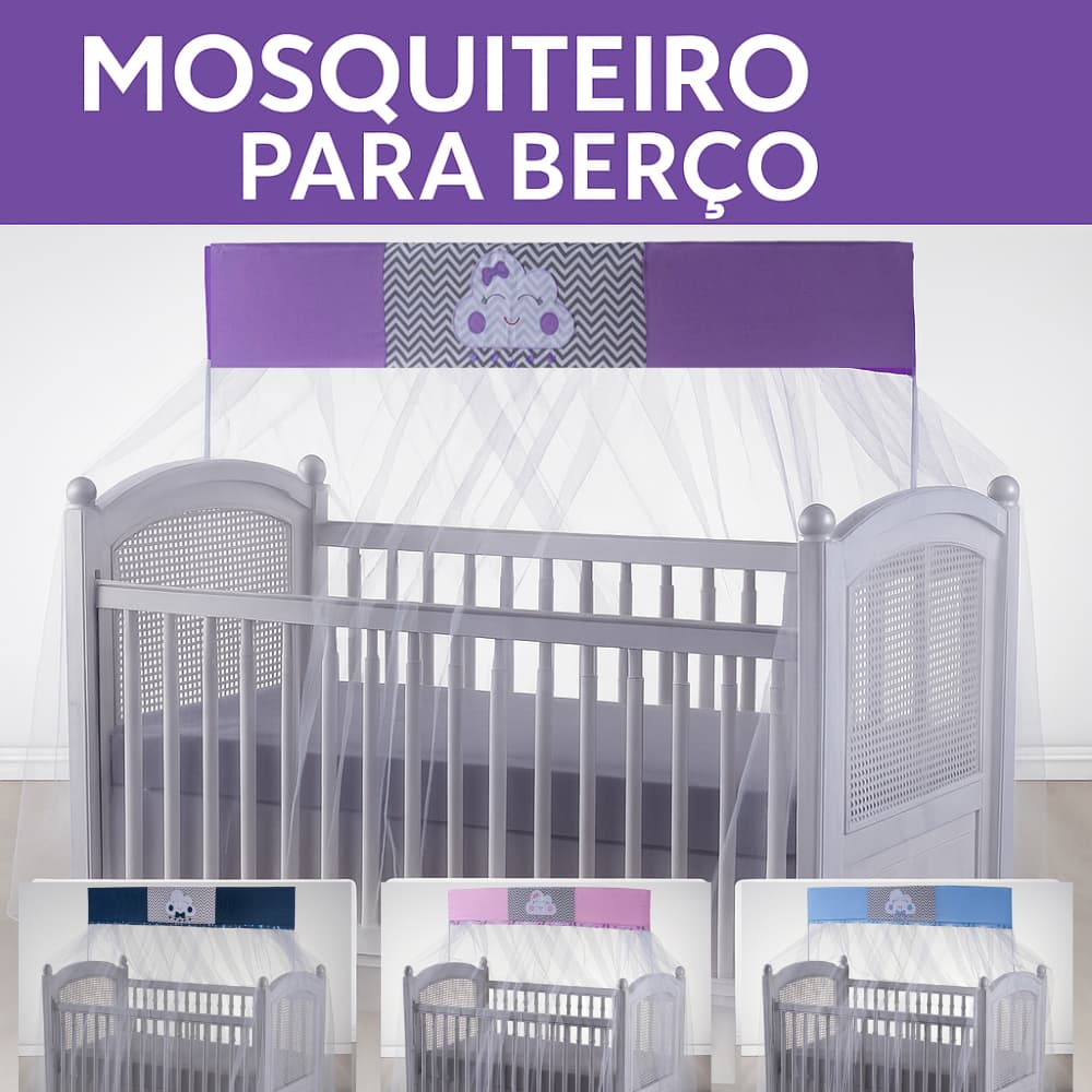 Mosquiteiro Para Berço Americano Mosqueteiro de Bebê Com Bando Design Delicado