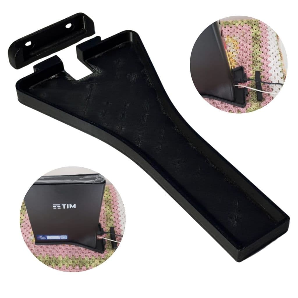 Suporte Vertical Modem TIM Sagemcom F@st 5657 5670v2 | Base Mesa Organizador | Modem Firme Sem Tombar