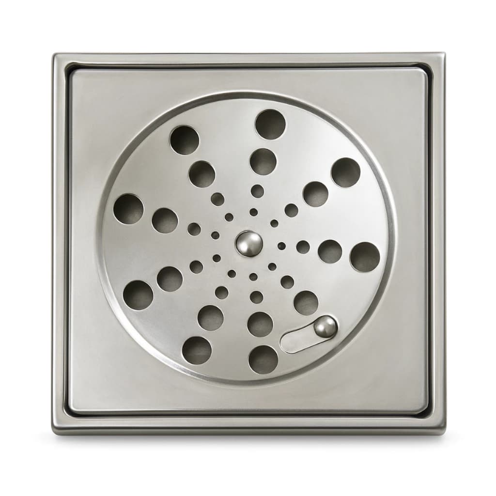 Grelha Ralo Quadrado 10x10 + Porta Grelha Caixilho Inox