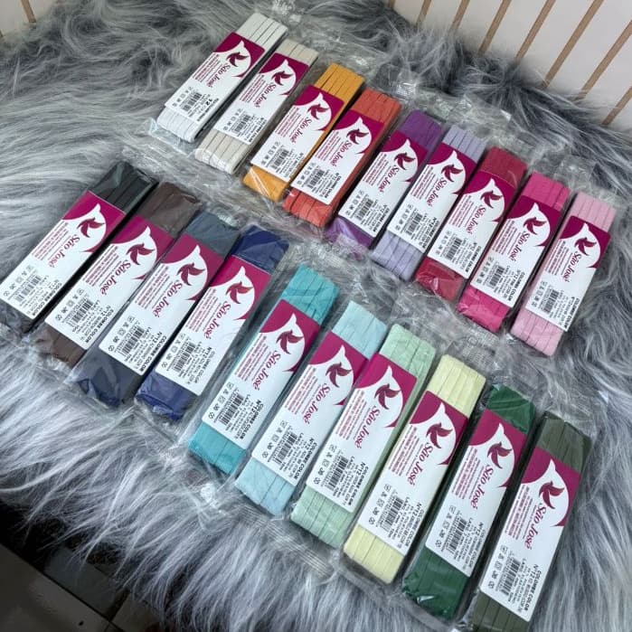 Elástico Chato Colombe 7mm São José – 10 Metros | Várias Cores | Costura - Artesanato