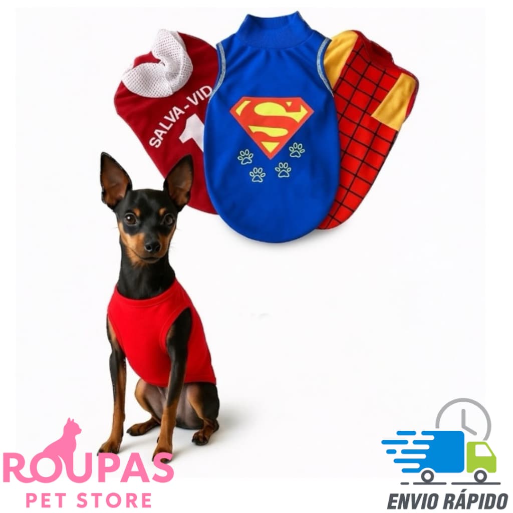 Roupinha Para Cachorro Filhote Moda Pet Atacado Roupa Pet Tam.0 Para Pinsher