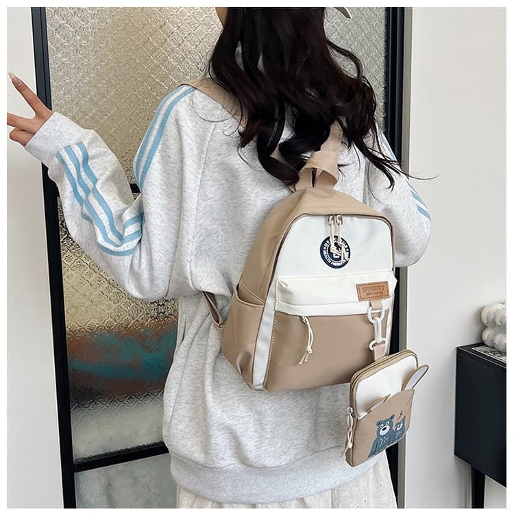 Mochila Escolar Feminina Reforçada Impermeável / Bolsa de Faculdade Feminina - Pink Roxo Bolsas