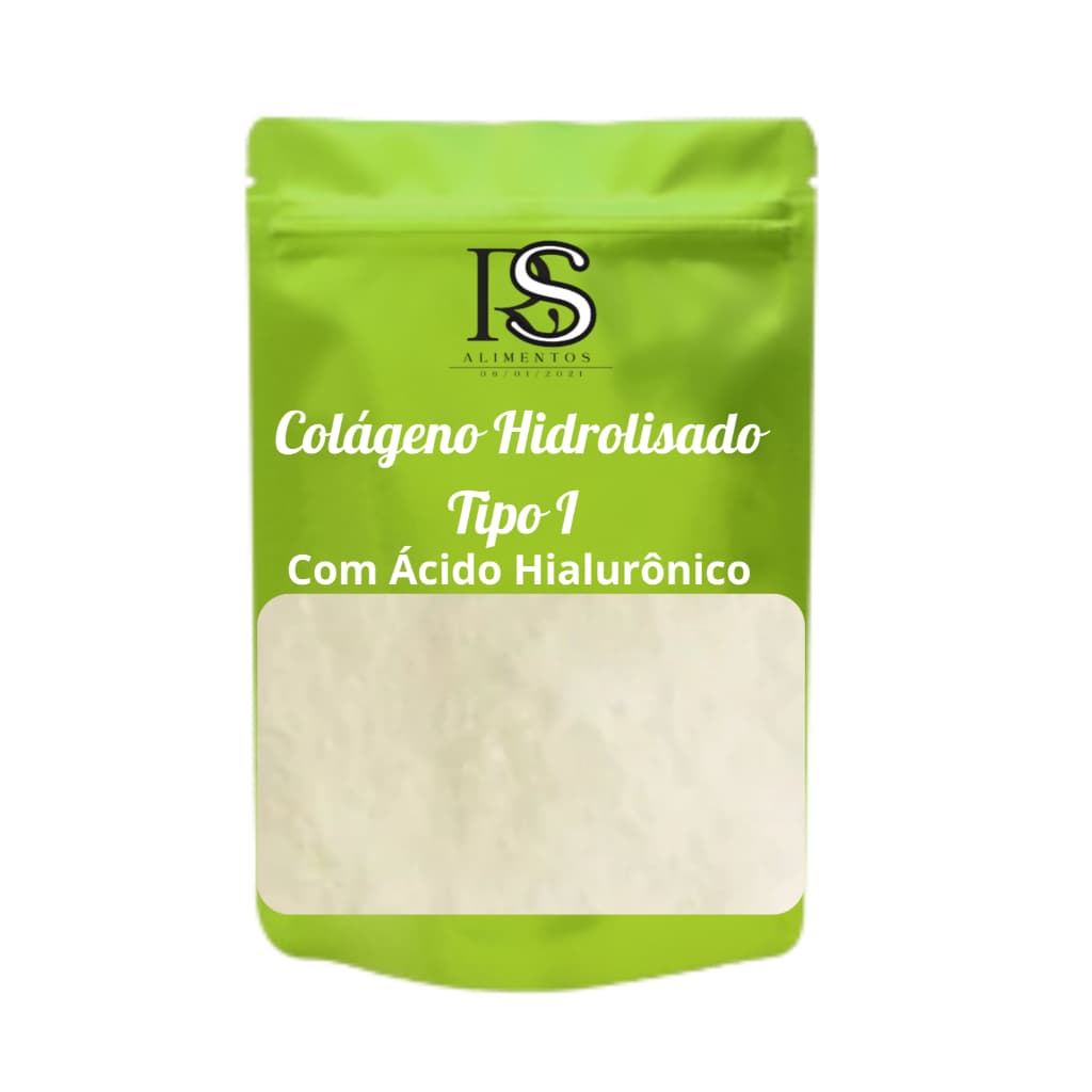 colágeno hidrolisado C/ acido hialurônico 1kg ( Promoção)*