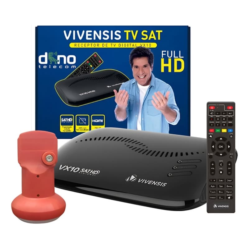 Kit Receptor Digital Vx10 5g Ku Vivensis + Lnbf Simples