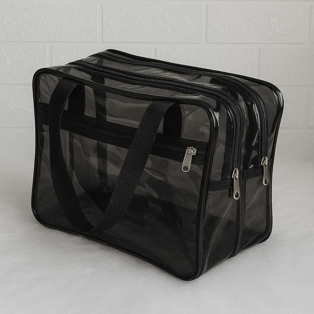 Bolsa De Cristal Neon 0.40 Transparente  Impermeável/Higiene Pessoal/Enfermagem/Clube/Praia/Piscina