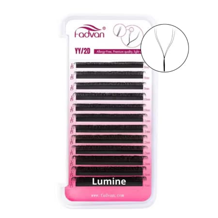 FADVAN YY  - 0,07 D Tamanho MIX / UNITÁRIO - Volume Brasileiro - Cilios Curvatura D - ORIGINAL