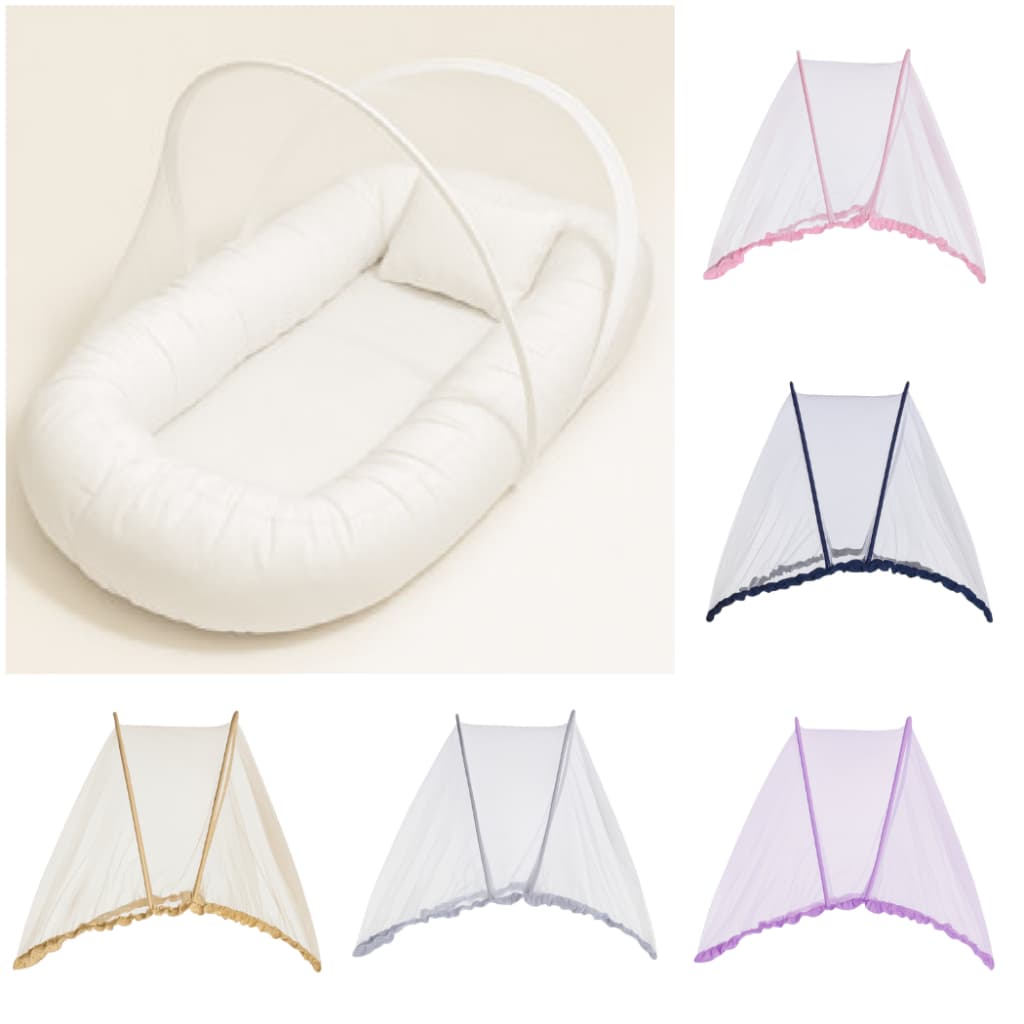 Mosquiteiro Portátil Universal para Ninho Bebê Tule Resistente Anti Insetos