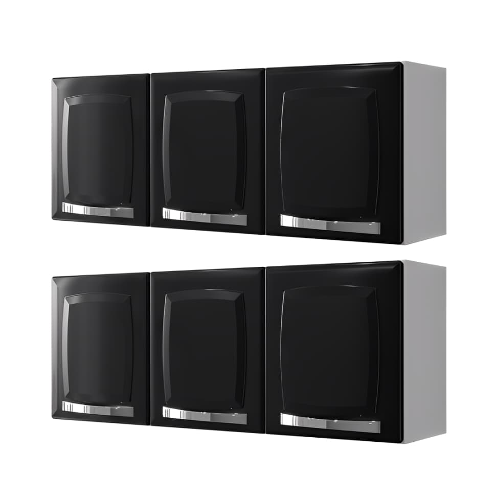 Kit com 2 Armários de Aço Itatiaia para Parede – Linha Rose, Ideal para Cozinha ou Lavanderia