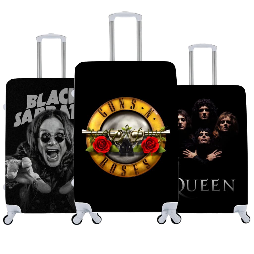 Capa De Mala Personalizada Rock Viagens Bagagens
