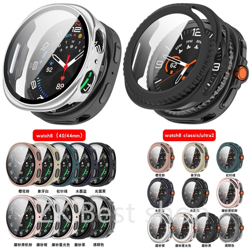 Capa Case Capinha Com Película Para Samsung Galaxy Watch 8 Classic Ultra 2 40 44 46mm 2025