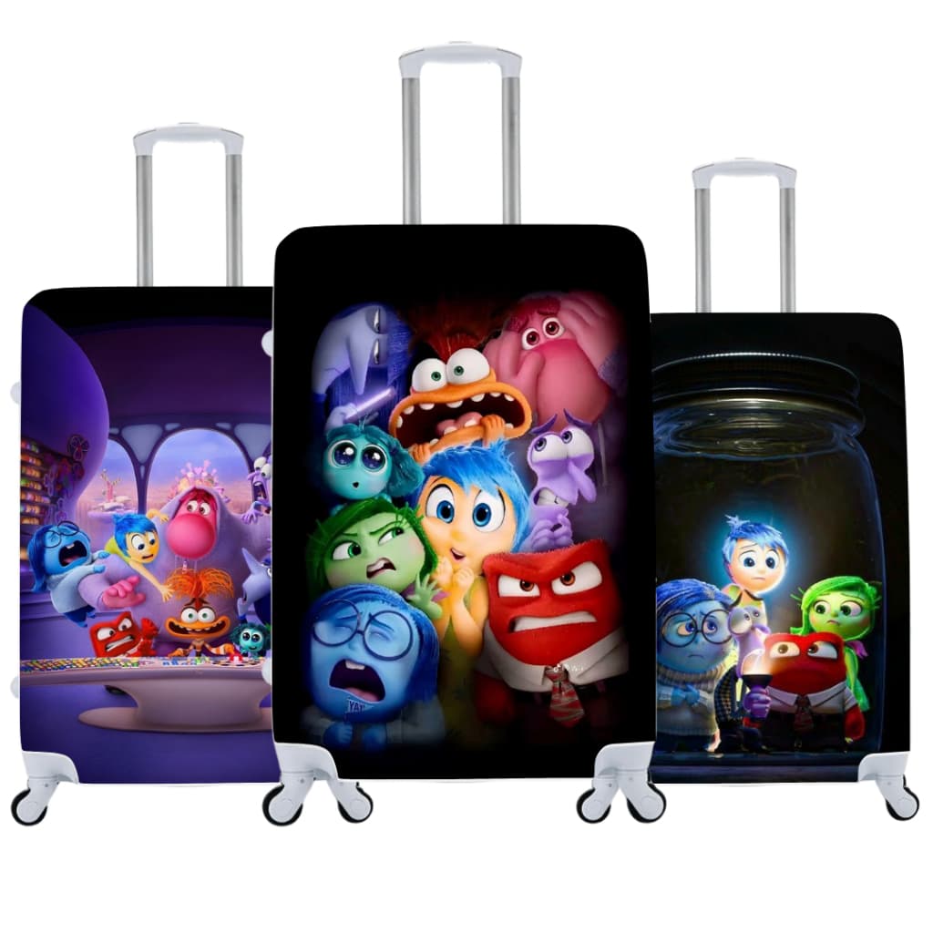 Capa De Mala Personalizada Divertida-Mente Viagens Bagagens