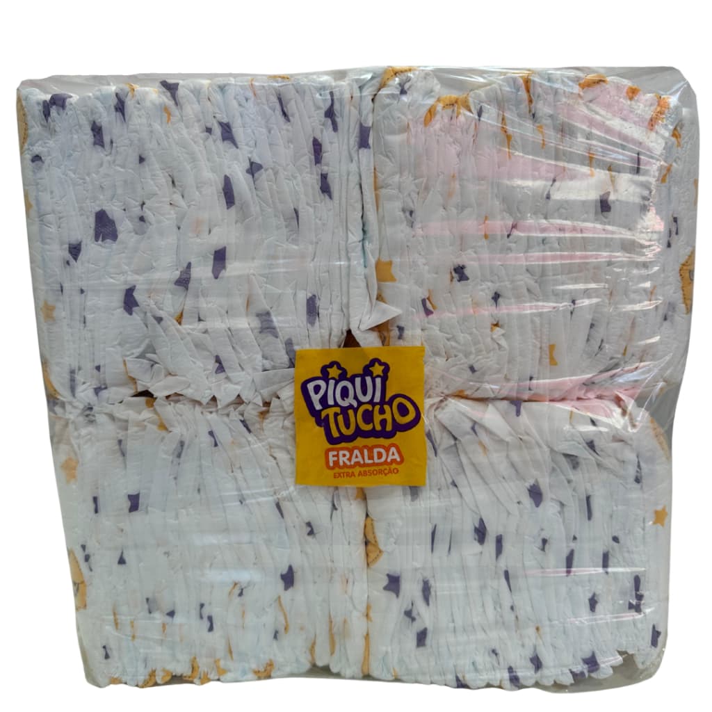 Fralda Descartável Piquitucho Pacotão Econômico Hiper Tamanhos
